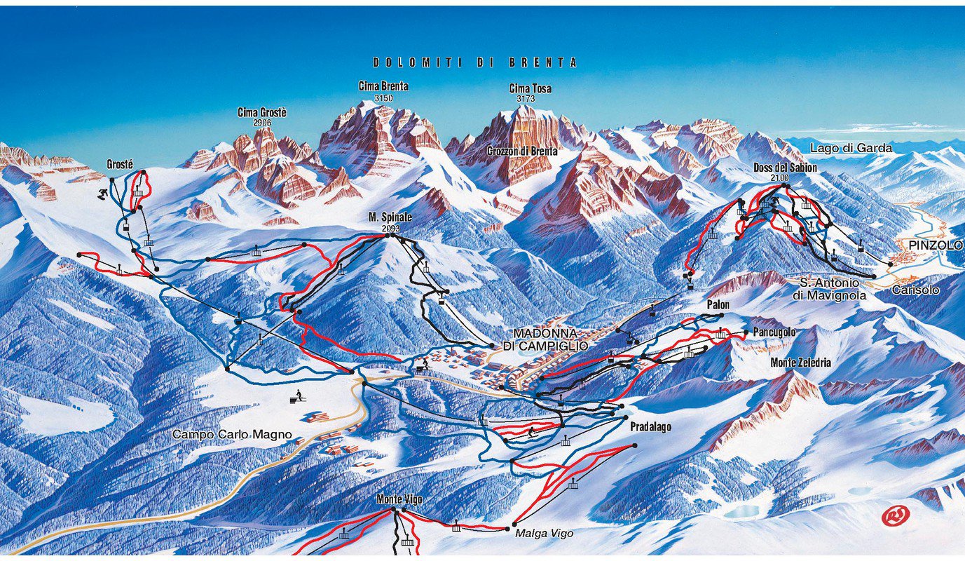 skigebied van pinzolo